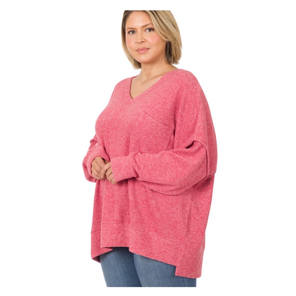 🦊🦊🦊Curvy Cozy Sweater in Ash Mocha🦊🦊🦊 - Picture 4 of 5